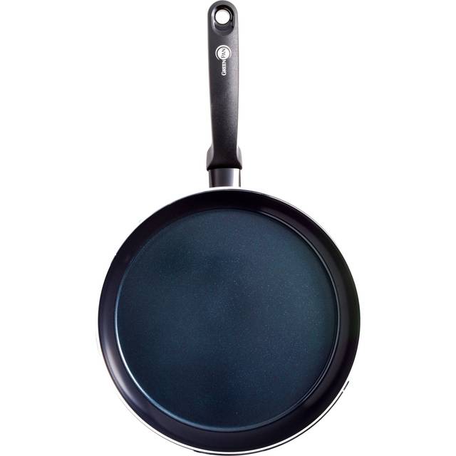 GreenPan Frying Pan, Non Stick, Toxin Free Ceramic Pan - Induction, Oven & Dishwasher Safe Cookware - 24 cm, Black