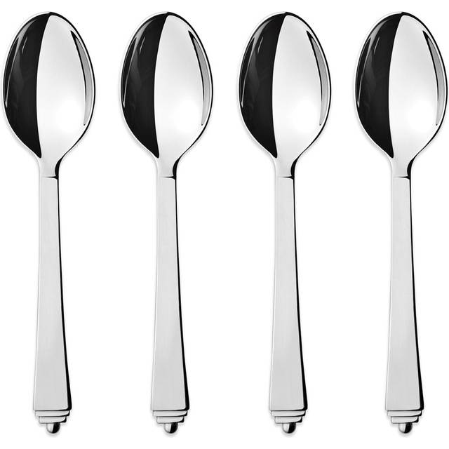 Georg Jensen Pyramid tesked large 4-pack - Silverfärgad