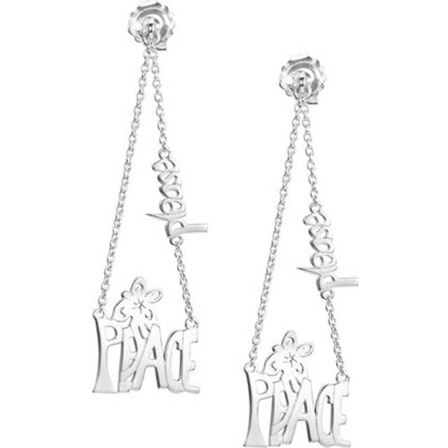 Efva Attling Peace Please Earrings. ONE SIZE - SILVER