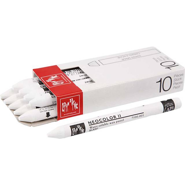 Caran d'Ache akvarellkrita Neocolor II 001 White - Vit
