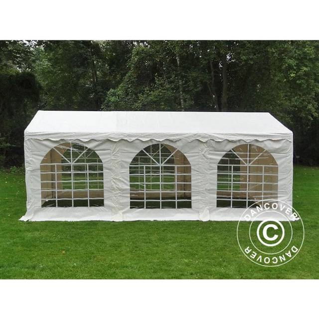 Partytelt Festtelt SEMI PRO Plus 3x6m PVC, Hvid