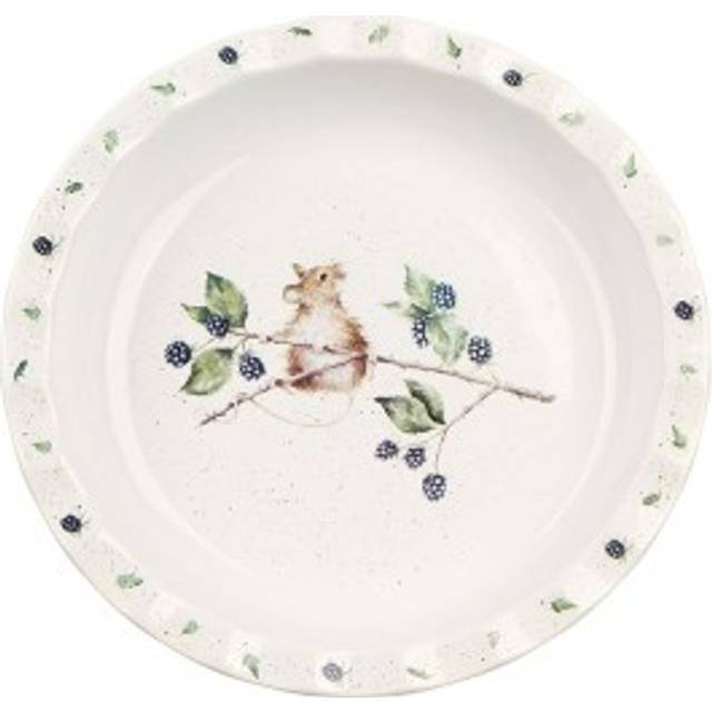 Classic Wrendale Designs - Pie Dish (Mouse) - Brown;Green