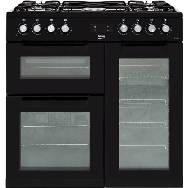 Beko KDVF90K 90cm Dual Fuel Range Cooker - Black - A/A Rated