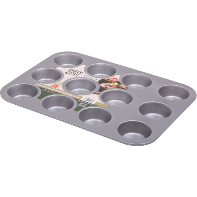 Baker & Salt Non-Stick 12 Cup Muffin Tin