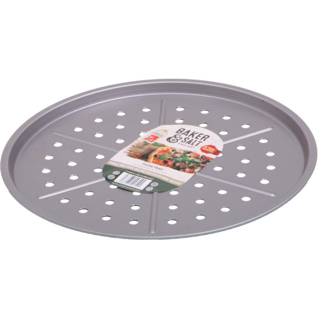 Baker & SaltÃ Pizza Oven Tray for Crispy Base 33cm - Non-Stick & Dishwasher Safe