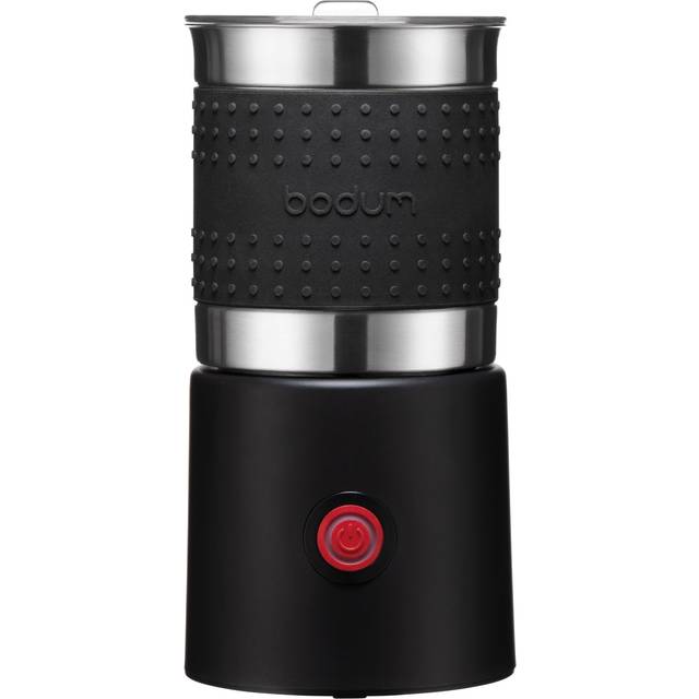 BODUM 11901-01EURO BISTRO Elektrisk värmemjölkskummare 600 W, avtagbar skål i rostfritt stål, svart