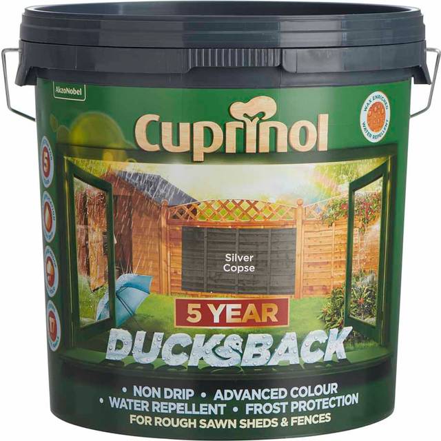 Cuprinol 5 Year Ducksback Matt Shed & Fence Treatment - Silver Copse - 9L