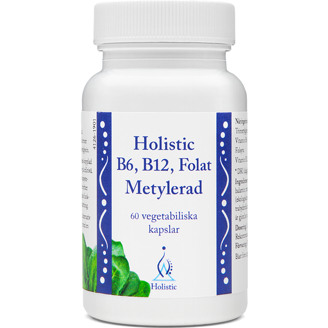 Holistic B6 B12 Folat metylerad 60 kapslar