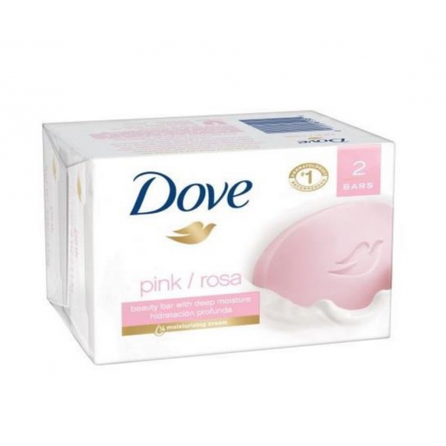 Dove Rosa skönhet kräm tvål 8-pack (4 x 2)