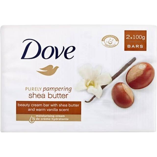 Dove Purely Pampering Shea Butter Beauty Cream Bar 100g 2 Pack