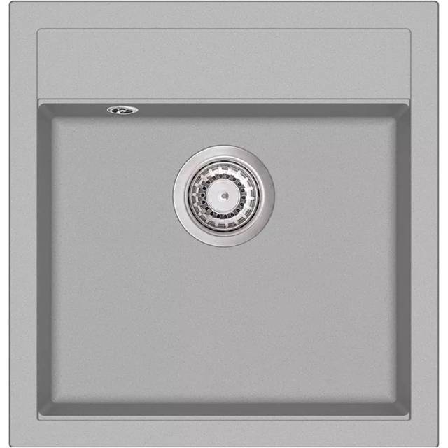 vidaXL Granite Kitchen Sink Single Basin Grey