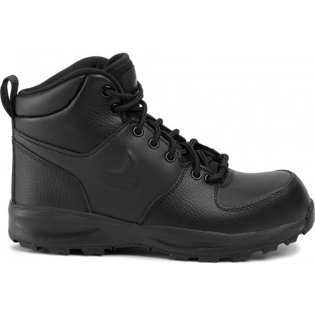 (GS) Nike Manoa Leather 'Triple Black' BQ5372-001 - 3.5Y