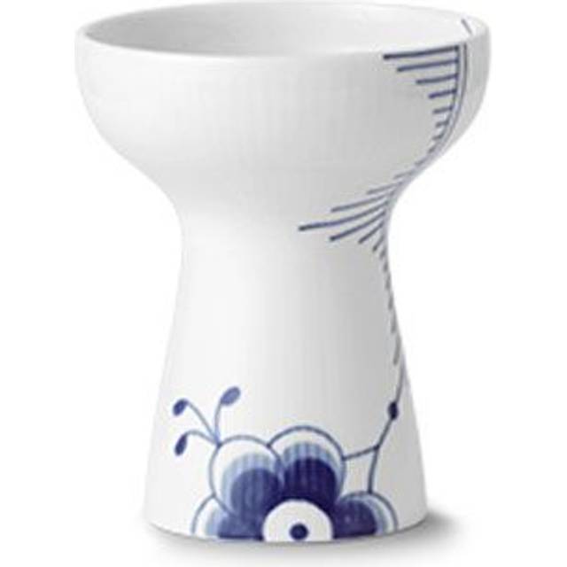 Royal Copenhagen Blå Mega Riflet 15 cm Vase - Vaser Från Magasin - Hvid (15 cm)