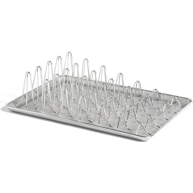HAY - Shortwave Dish Rack - Tallrikshylla - Stainless Steel - H10 x W29 x L40 cm