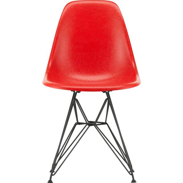 Vitra Eames Fiberglass Side Chair DSR stol Raw umber-Dark basic
