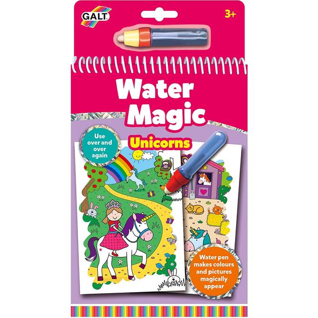 Galt Toys, Water Magic - Enhörningar, målarbok för barn, 3 år plus