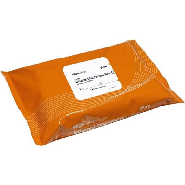 Plum WipeClean Desinfektionsservietter 80% 20 Stk. 20-pak