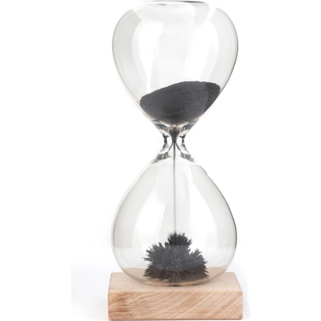 Kikkerland Hourglass Magnetic Sand, Multi