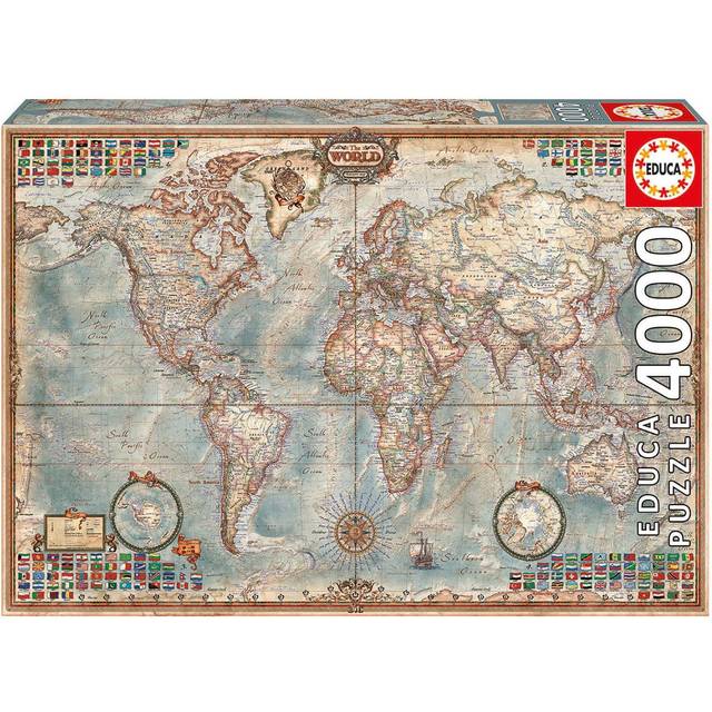 Educa The World Executive Map 4000 Brikker