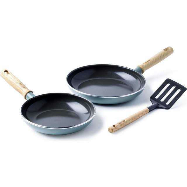 GreenPan Mayflower Pro frying pan set + spatula Green-blue