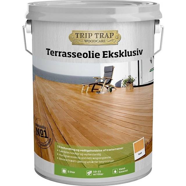 Trip trap Terrasseolie Eksklusiv 5 l - Teak