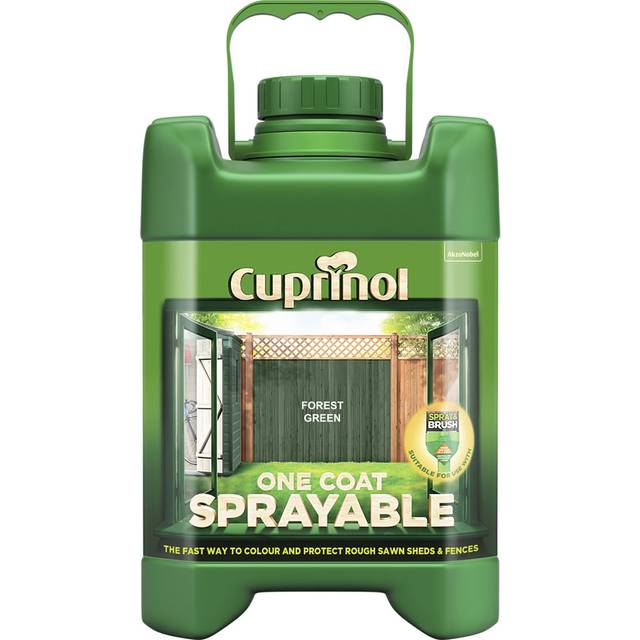 One Coat Sprayable Fence Treatment Forest Green 5 litre
