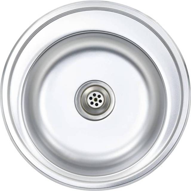 vidaXL Kitchen Sink with Strainer and Trap Stainless Steel - Silver
