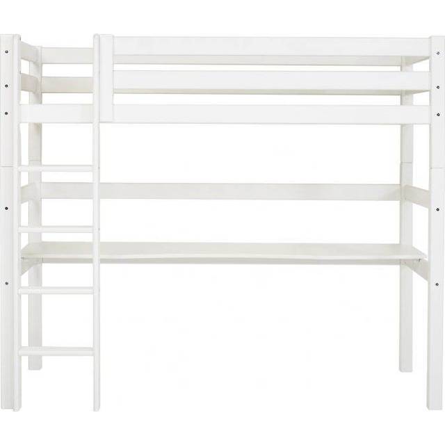 Eco Luxury Kids European Single (90 X 200cm) Loft Bed - White