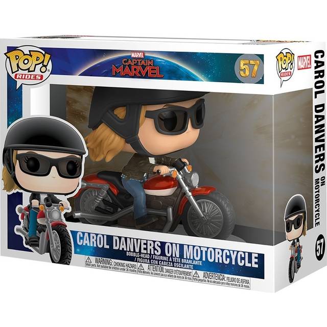 Funko Pop! Captain Marvel - Carol Danvers On Motorcycle Vinyl Figure #57