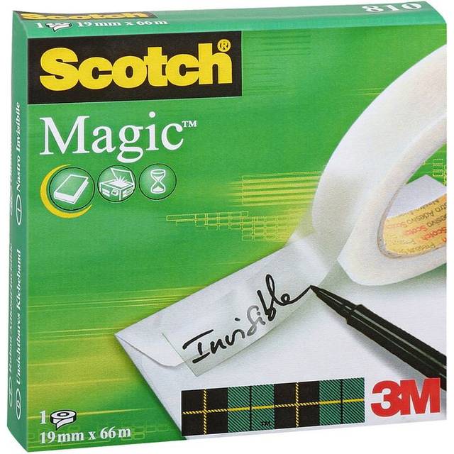 Scotch Magic Tape 810 Solvent-free 19mm x 66m Transparent 8101966