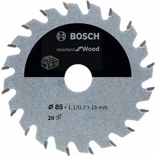 Bosch Standard Cordless Wood Cutting Circular Saw Blade 85mm 20T 15mm