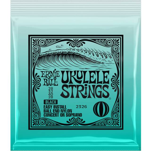 Ernie Ball P02326 Concert/Soprano Ukulele Strings Set Black