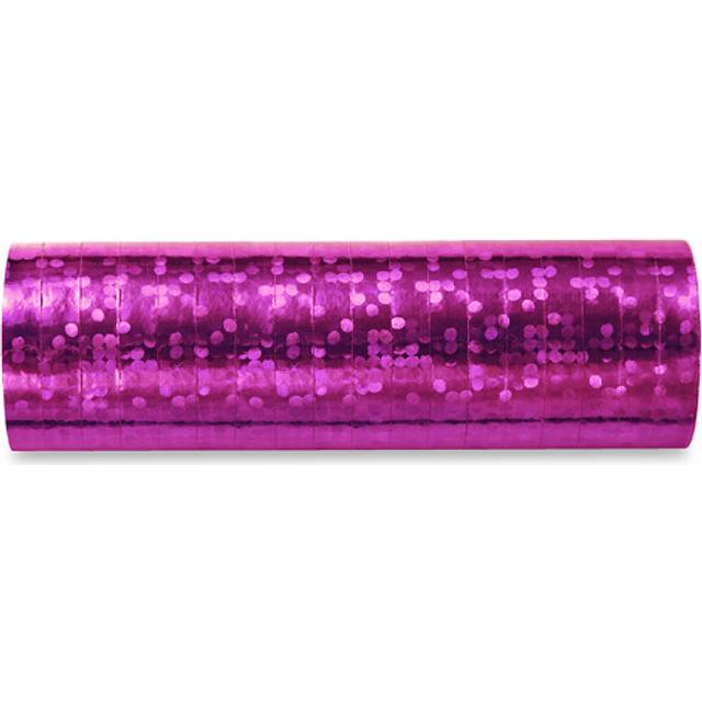 PartyDeco Streamer Holographic Pink