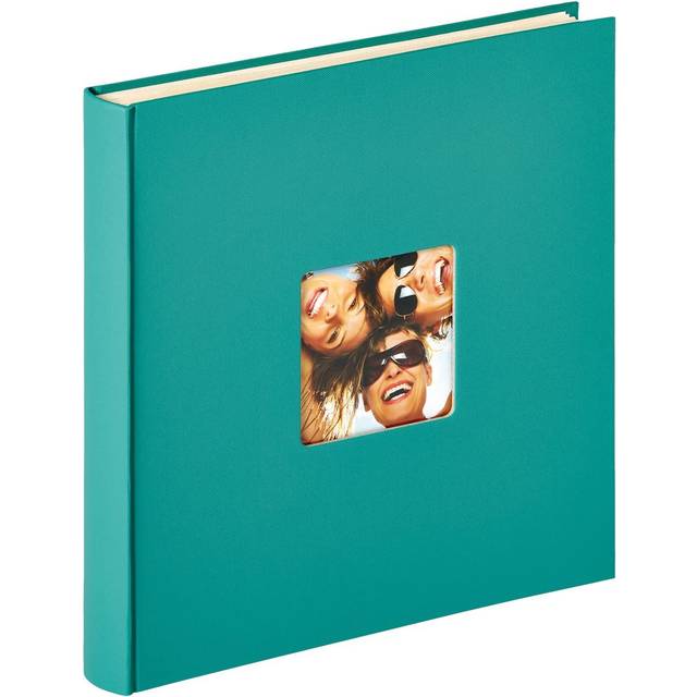 walther design fotoalbum blå 33 x 34 cm Självhäftande album med utskärning för omslag, Fun SK-110-L