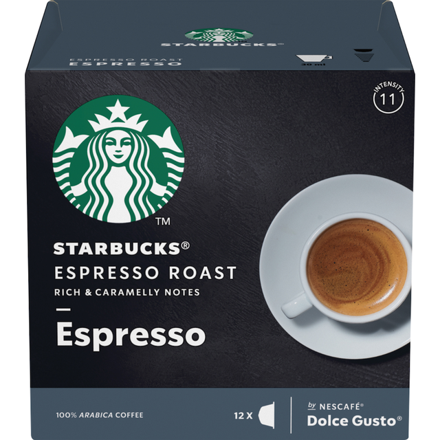 Starbucks® Espresso - 12 kapslar till Nescafé Dolce Gusto