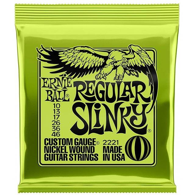 Ernie Ball Regular Slinky Nickel Wound Electric Guitar Strings - 10-46 Gauge