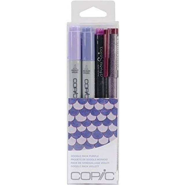 Copic Doodle Pack, Purple, Set of 4, Purple
