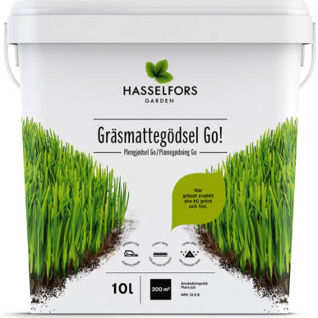 Gräsmattegödsel Hasselfors Go! 10L