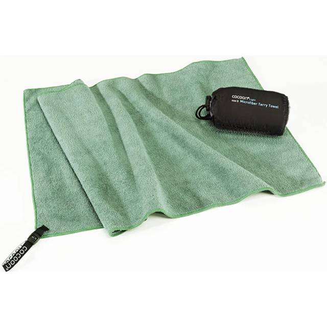 Cocoon Terry Towel Light, Microfiberhandduk, bambugrön
