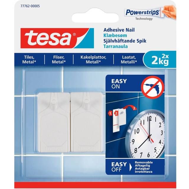 tesa självhäftande spik för kakel och metall 2 kg