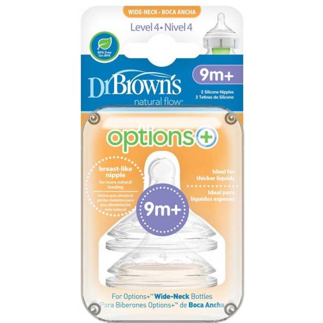 Dr.brown´s Option+ Wide-Neck Stl 4 Dinapp 2 st