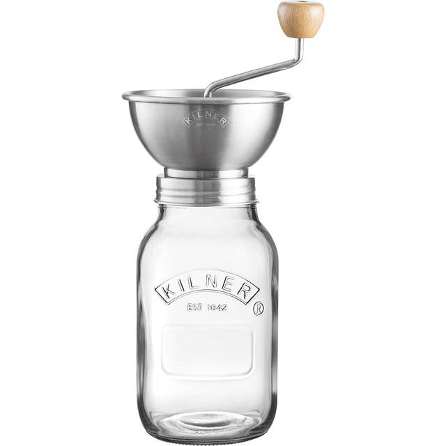 Kilner Sauce Press Glass Jar Set, 1 Litre, Transparent