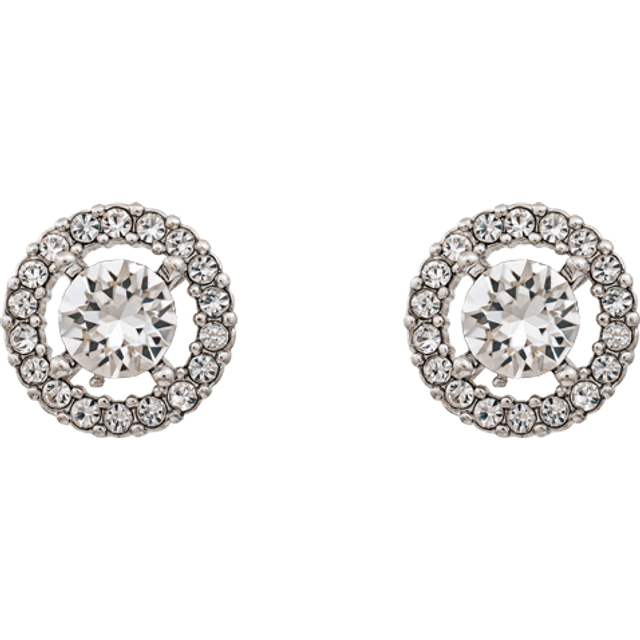 Miss Miranda örhängen crystal - Silver (1.1 cm)
