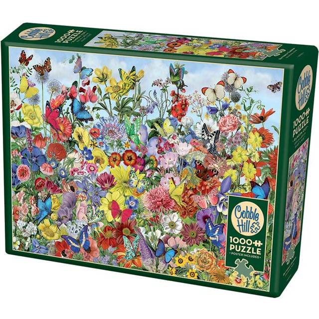 Cobblehill 80032 1000 pc Butterfly Garden Puzzle, Various