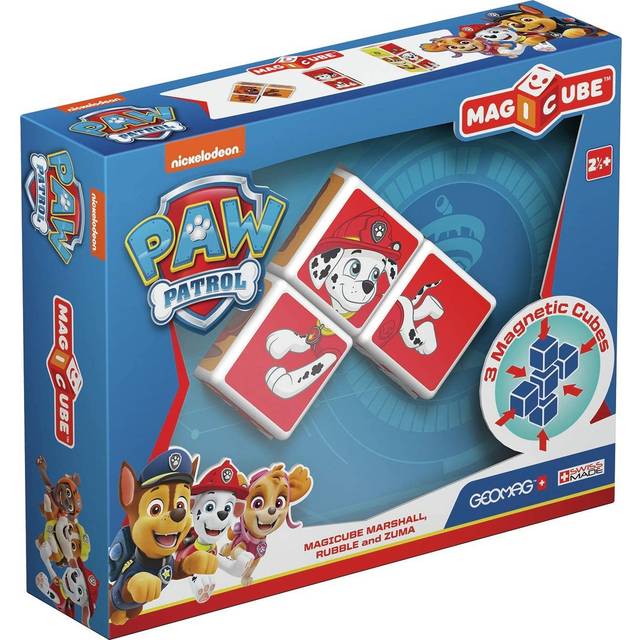 Geomag Magicube Paw Patrol Marshall, Rubble and Zuma