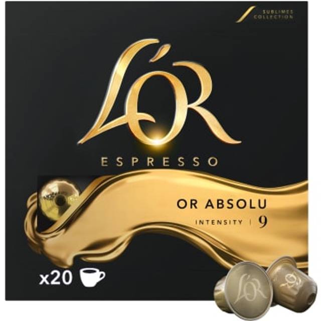 L&#39;OR Or Absolu - 20 kapslar till Nespresso®