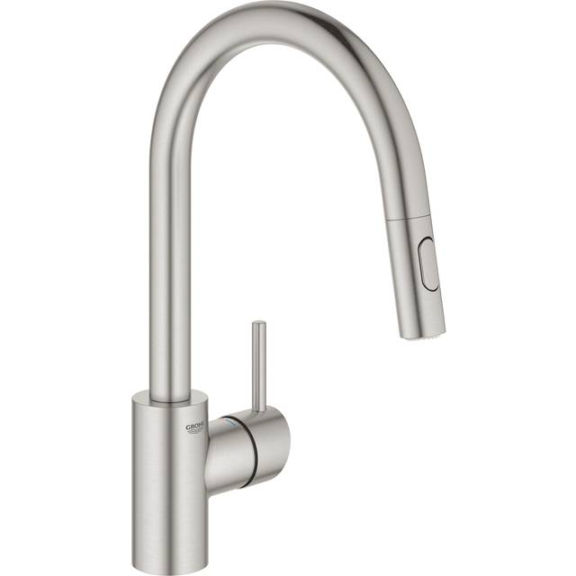 Grohe - Concetto Single-Lever Kitchen Mixer with pull-out spray, 2 sprays, SuperSteel (31483DC2)