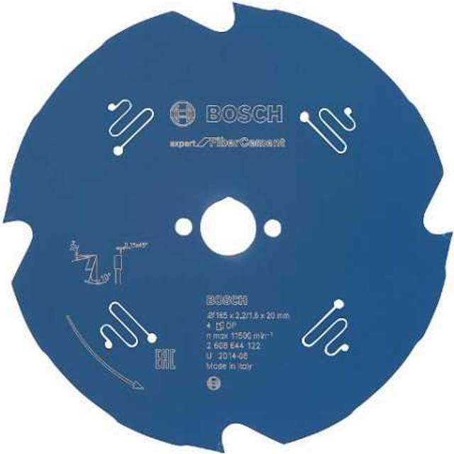 Bosch Professional Cirkelsågblad Expert for Fiber Cement (fibercement, 165 x 20 x 2,2 mm, 4 tänder, tillbehör cirkelsåg)