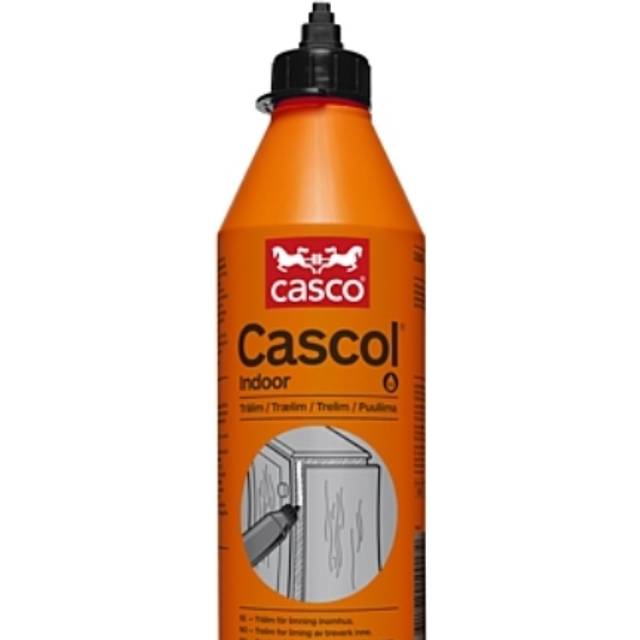 CASCO - Snabbhärdande trälim - Casco Cascol Indoor vit/opak - För limning av hårda eller svåra träslag inomhus - God vidhäftning av exotiskt trä - Lång hållbarhet - 750 ml