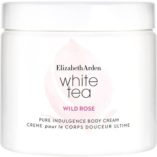 Elizabeth Arden - Wild Rose White Tea kroppskräm, med sheasmör och vitt te-extrakt, slätar ut och återfuktar torr hud, lätt parfymerad - 400 ml